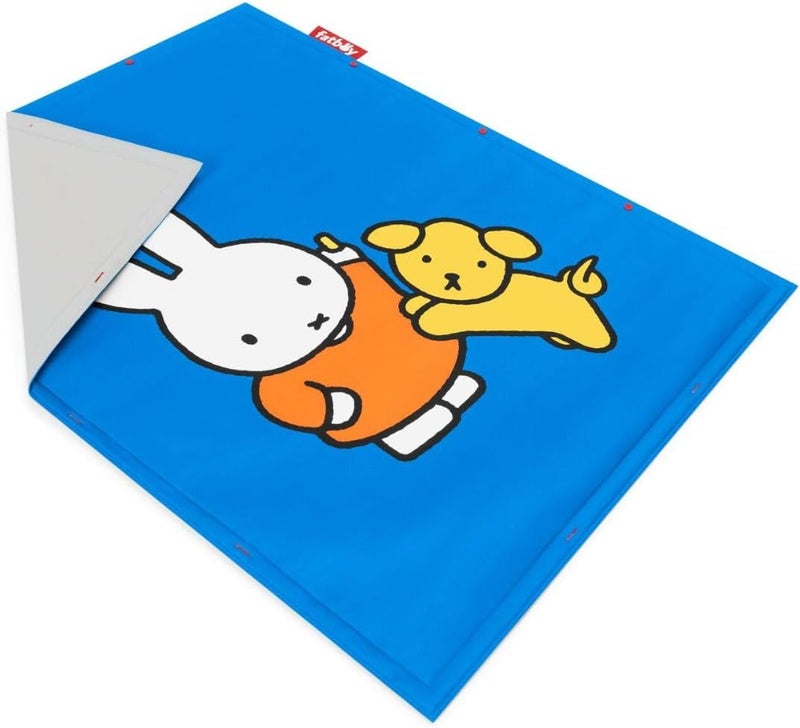 Fatboy Flying Carpet x Miffy | Non-slip bottom | UV-resistant | Easy to clean | Suitable for indoor and outdoor use | 100% Recycled polyester | Filling: foam padding | 180 x 140 cm - Blue - Image 3